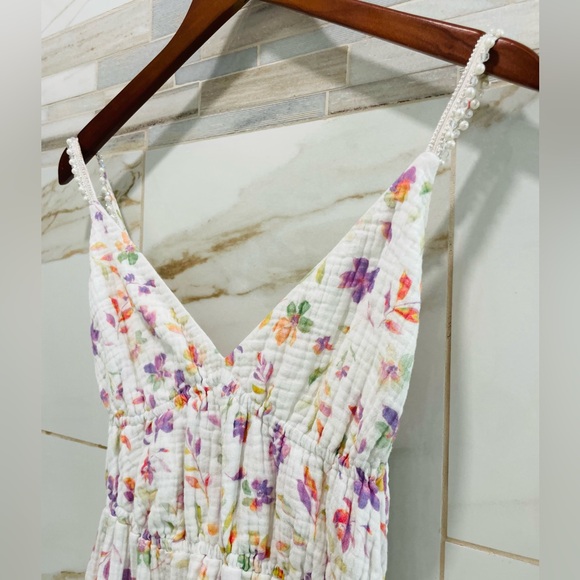 Wildfox couture Delphine Floral Tiered Midi Sundress XS Cottagecore Summer Dress - Picture 8 of 15